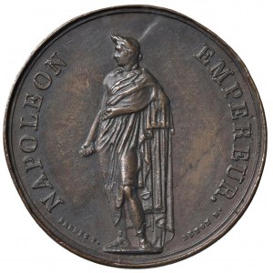 Medaglia Napoleone imperatore. D/ Testa laureata di Nap...
