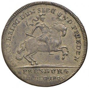 Peace of Presbourg medal. D/ Laureate head right. NAP.