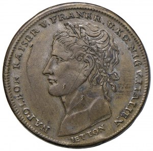 Peace of Presbourg medal. D/ Laureate head left. NAP.