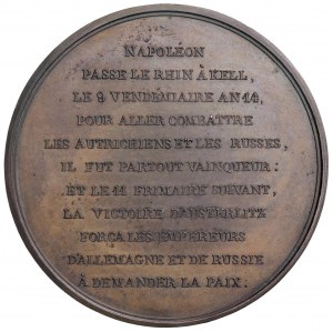 Medal Napoleon donates to tribune eight flags stra...