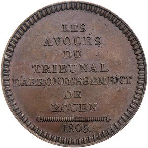 Médaille Avocats de la Cour de Rouen. D/ Dans le domaine :...