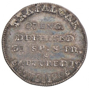 Medaglia Battaglia navale di Trafalgar. Morte di Nelson...