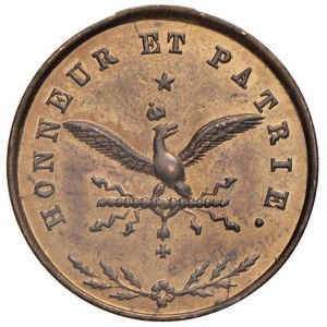 Medaglia Napoleone imperatore e re. D/ Testa laureata d...