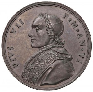Medal Passage of Pope Pius VII, returning from Pari...