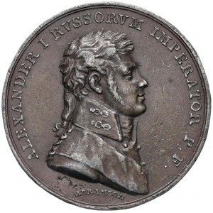 Medaglia Alleanza tra Russia e Prussia. D/ Busto in uni...