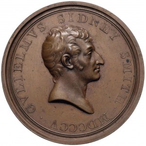 Medaglia Sir Sydney Smith nominato ammiraglio. D/ Busto...