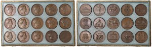 Napoleone Bonaparte (1795-1815) Cofanetto con 15 medagl...