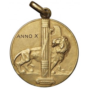 Fascismo Ventennio (1922-1943) Medaglia A. X dell'Era F...