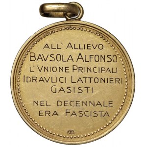 Fascismo Ventennio (1922-1943) Medaglia A. X dell'Era F...