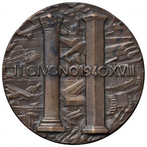 Fascismo Ventennio (1922-1943) Medaglia A. XVIII 1940 E...