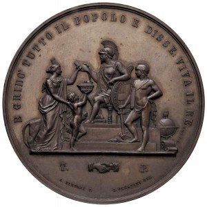 SAVOIA Medal 1859 Plebiscite of Tuscany and the annes...