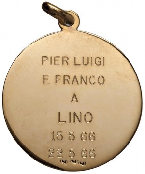 Republic 1966 Medal Radiant Chalice, R/ dedication of...