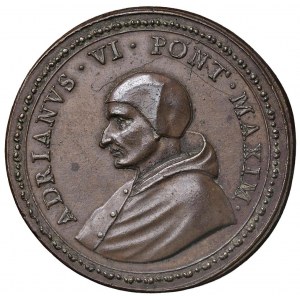 Adriano VI (1522-1523) Medaglia riconio senza data Adri...
