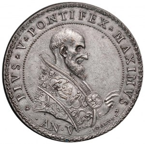 Pius V (1566-1572) Medal 1571 A. V Victory over the Turks...