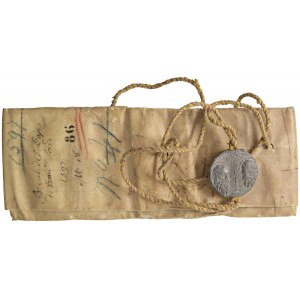 Clemente VIII (1592-1605) Bolla Plumbea con documento m...