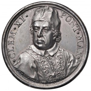 Clement XI (1700-1721) 1702 medal commemorating the ref...