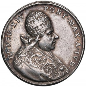 Benoît XIV (1740-1758) Médaille 1750 en mémoire de la...