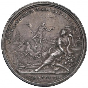Benedict XIV (1740-1758) Medal 1756 A. XVI to commemorate...