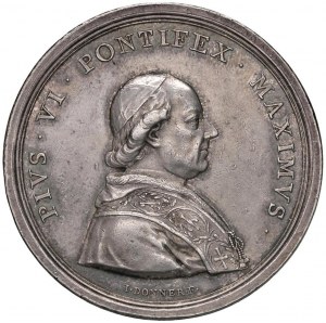 Pius VI (1775-1799) 1782 medal for the visit of the Pope...