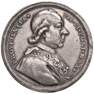 Pius VI (1775-1799) Medal 1787 construction of the Colleg...