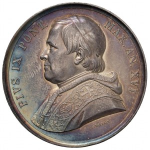 Pio IX (1846-1878) Medaglia 1861 A. XVI ll profeta Dani...