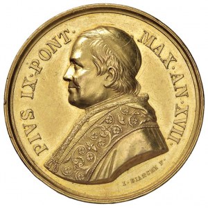 Pio IX (1846-1878) Medaglia A. XVII Lavanda - Bart. XVI...