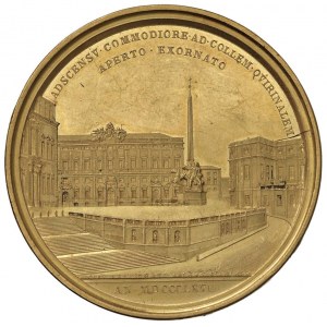 Pio IX (1846-1878) Medaglia 1867 A. XXII Per la realizz...