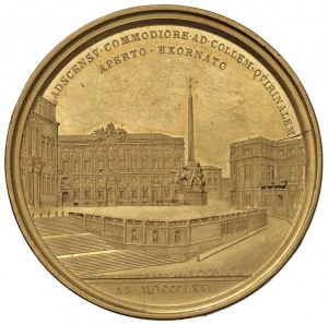 Pius IX (1846-1878) Medal 1867 A. XXII For the realization...