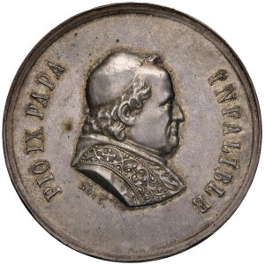 Pio IX (1846-1878) Medaglia 1876 Prima Romeria in spagn...