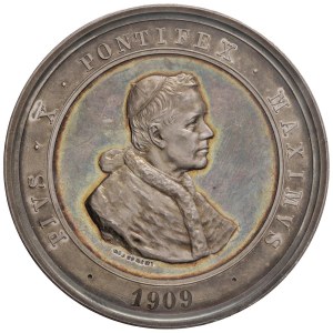 Pius X (1903-1914) Medal 1909 Pontifical Academy of...