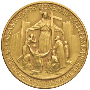 Pio XII (1939-1958) Medaglia 1958 A. XX - Opus: Mistruz...