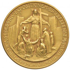 Pio XII (1939-1958) Medaglia 1958 A. XX - Opus: Mistruz...