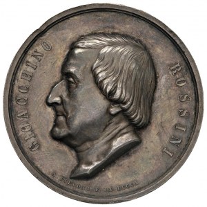 Gioacchino Rossini (1792-1868) Pamětní medaile z roku 1869...