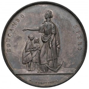 GENOVA Medaglia 1850 Collegio Italiano delle Fanciulle ...