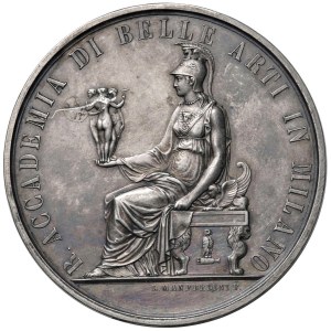 MILAN Medal 1891 Royal Academy Of Fine Arts, Dedicated...