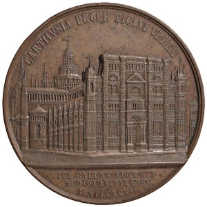 PAVIA Medaile 1896 Páté sté výročí postavení...