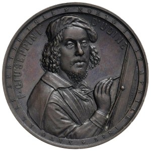 UDINE Filippo Giuseppini (1811-1862) Medaglia 1862 A ri...