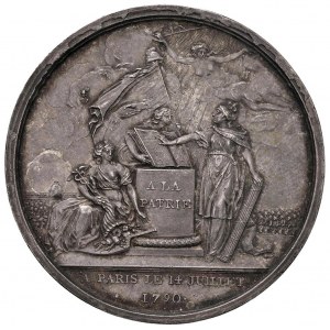FRANCIA Constituzione Medaglia 1790 Confederazione dei ...
