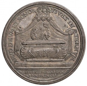 HOLLANDE Médaille 1751 Pour la mort de Willem IV Prince de...
