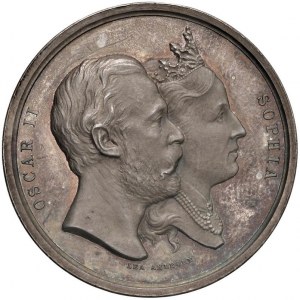 SWEDEN Oscar II (1872-1907) Medal undated Oscar I...
