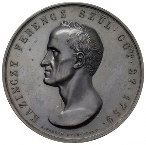 HUNGARY Kazinczy Ferencz (1759-1831) Medal 1859 Cen...