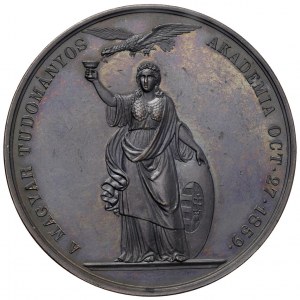 HUNGARY Kazinczy Ferencz (1759-1831) Medal 1859 Cen...