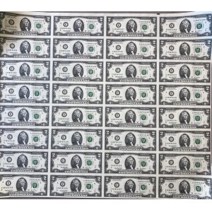 USA 2 dolary 2003 w arkuszu 4 x 8...
