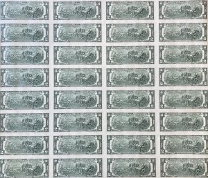 USA 2 Dollars 2003 in sheet of 4 x 8...