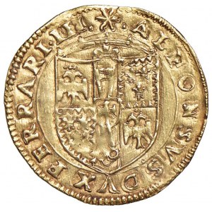 FERRARA Alfonso d'Este (1505-1534) Golden shield of the sun...