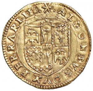 FERRARA Alfonso d'Este (1505-1534) Golden shield of the sun...