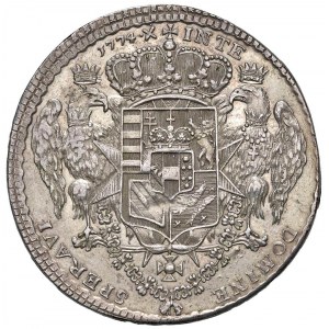 FLORENCE Pietro Leopoldo (1765-1790) 1774 thaler pour le...