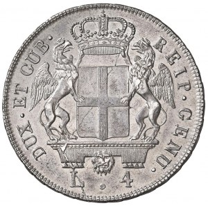 GENOVA Dogi biennali (1528-1797) 4 Lire 1796 stella dop...
