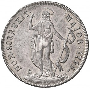 GENOA biennial Doges (1528-1797) 4 Lire 1796 star dop...