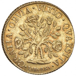 LIVORNO Cosimo III (1670-1723) Pezza d'oro della rosa 1...